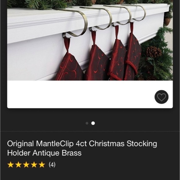 Set of 4 stocking hooks - Picture 2 of 2